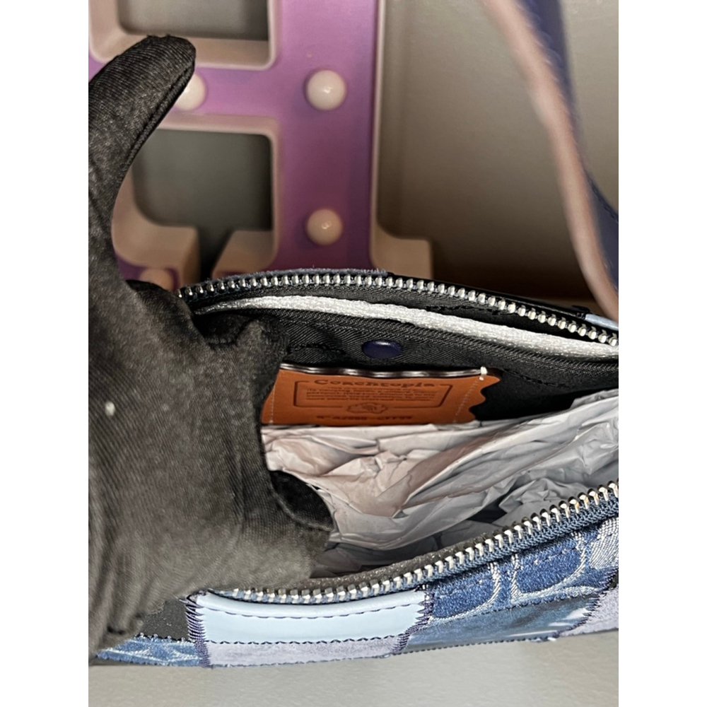 Coach Small Slouchy Shoulder Bag
In Upcrafted Patchwork - Denim Signature - Picture 9 of 12